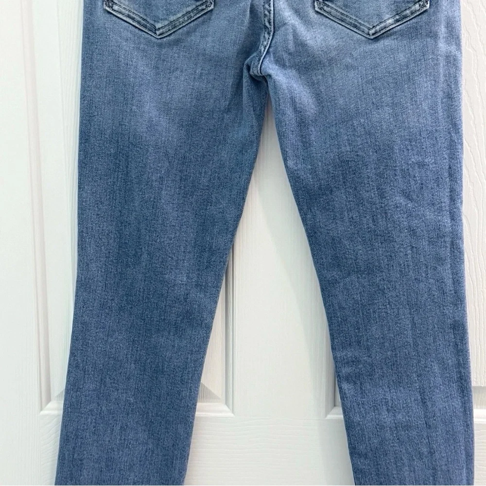 Mother Womens Size 28 The Mid Rise Dazzler Ankle Fray Riding the Cliffside Jeans - Picture 8 of 11